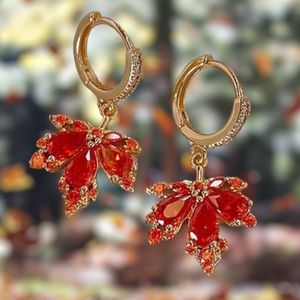 LAST ONE! Red Maple Leaf 🍁 Drop Earrings